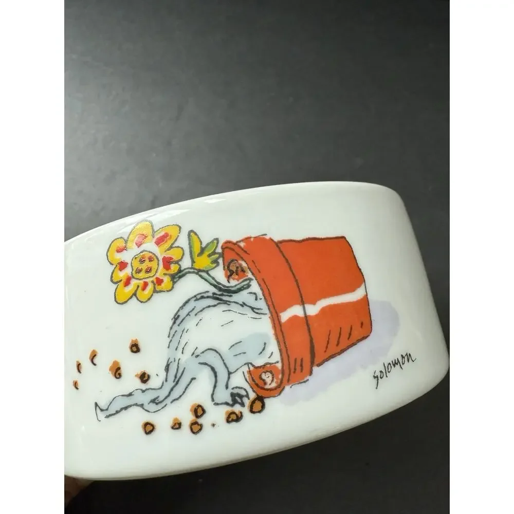 Cat Food Water Dish Ceramic The 24 Hour Ferret Debra Solomon Whimsycore